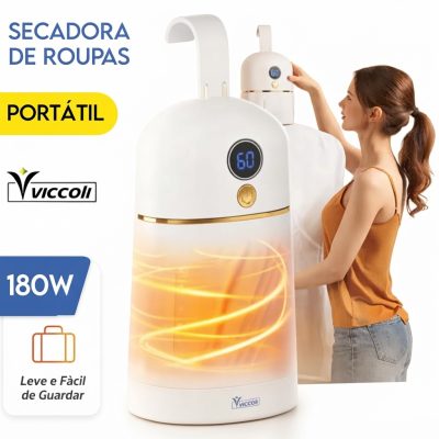 Secador De Roupas Varal Elétrico 180W Portátil 220V Viccoli Utilidade Total